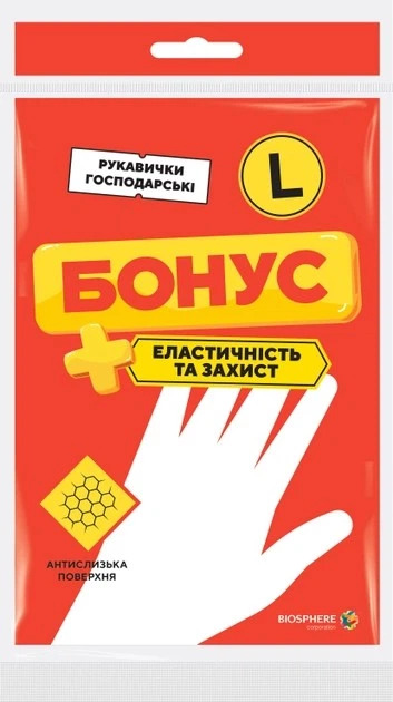 Рукавиці латексні ТМ Бонус L